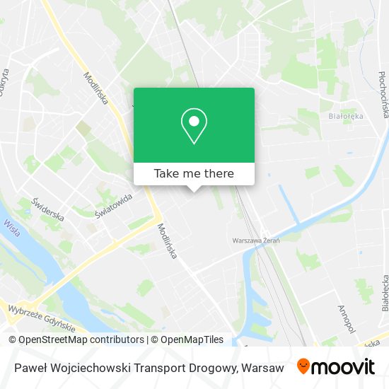 Paweł Wojciechowski Transport Drogowy map