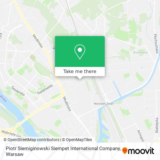 Piotr Siemiginowski Siempet International Company map