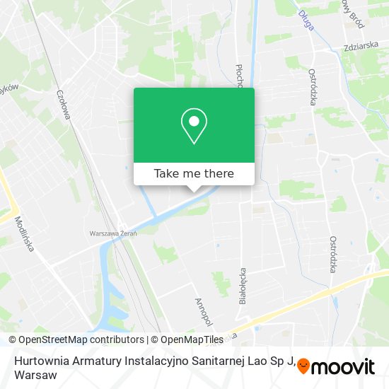 Hurtownia Armatury Instalacyjno Sanitarnej Lao Sp J map