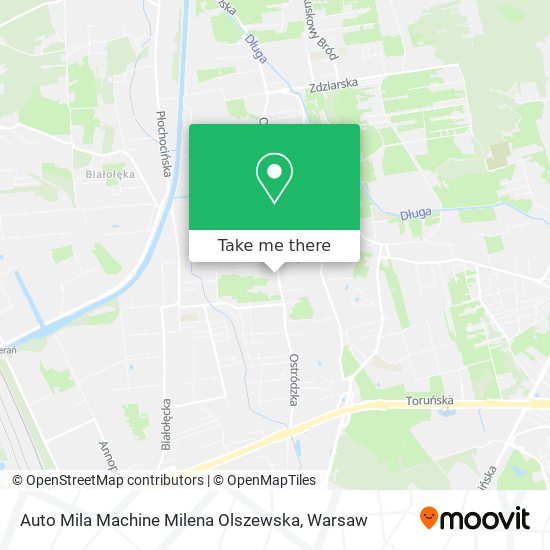 Auto Mila Machine Milena Olszewska map