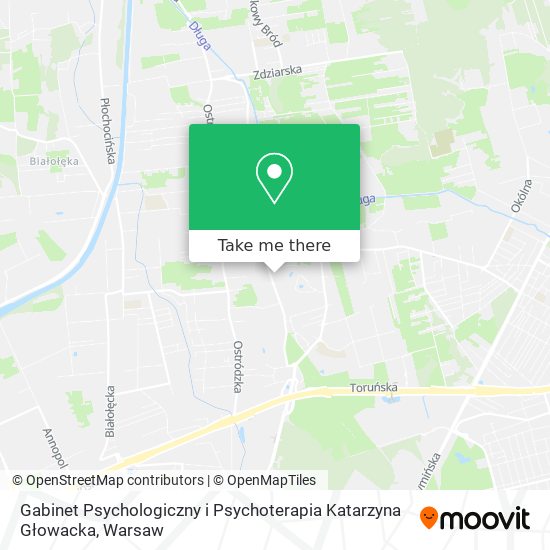 Карта Gabinet Psychologiczny i Psychoterapia Katarzyna Głowacka