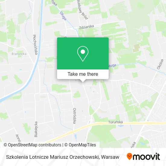 Szkolenia Lotnicze Mariusz Orzechowski map