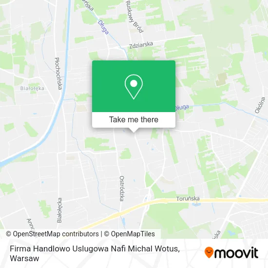 Карта Firma Handlowo Uslugowa Nafi Michal Wotus