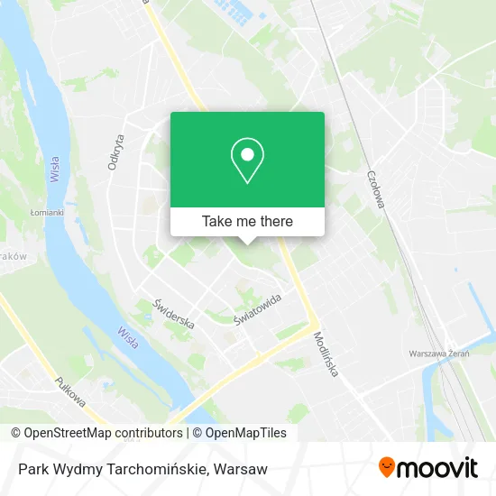 Park Wydmy Tarchomińskie map