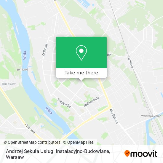 Карта Andrzej Sekuła Usługi Instalacyjno-Budowlane