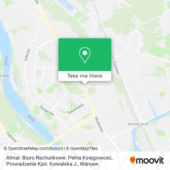 Almar. Biuro Rachunkowe. Pełna Księgowość, Prowadzenie Kpir. Kowalska J. map