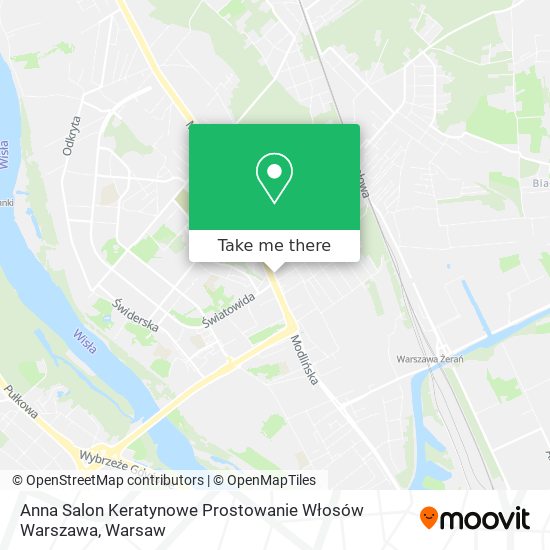 Карта Anna Salon Keratynowe Prostowanie Włosów Warszawa