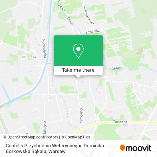 Canfelis Przychodnia Weterynaryjna Dominika Borkowska Bąkała map