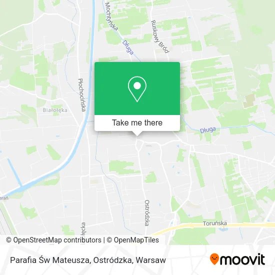 Parafia Św Mateusza, Ostródzka map