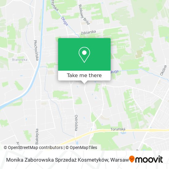 Monika Zaborowska Sprzedaż Kosmetyków map