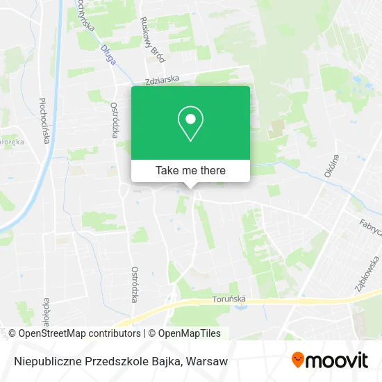Niepubliczne Przedszkole Bajka map
