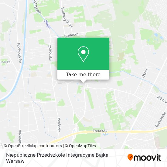 Niepubliczne Przedszkole Integracyjne Bajka map