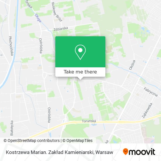 Kostrzewa Marian. Zakład Kamieniarski map