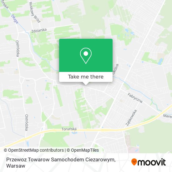 Przewoz Towarow Samochodem Ciezarowym map