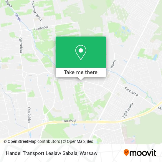 Handel Transport Leslaw Sabala map