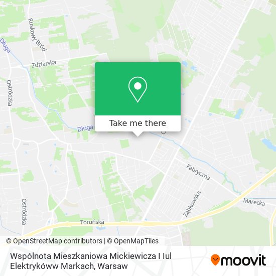 Wspólnota Mieszkaniowa Mickiewicza I Iul Elektrykóww Markach map