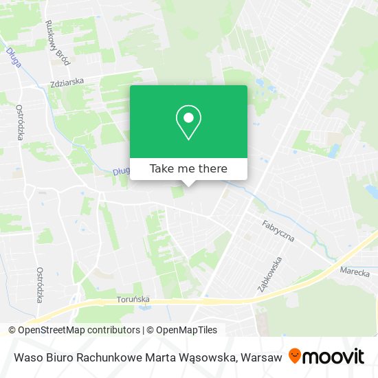 Waso Biuro Rachunkowe Marta Wąsowska map