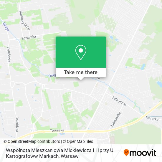 Wspolnota Mieszkaniowa Mickiewicza I I Iprzy Ul Kartografoww Markach map