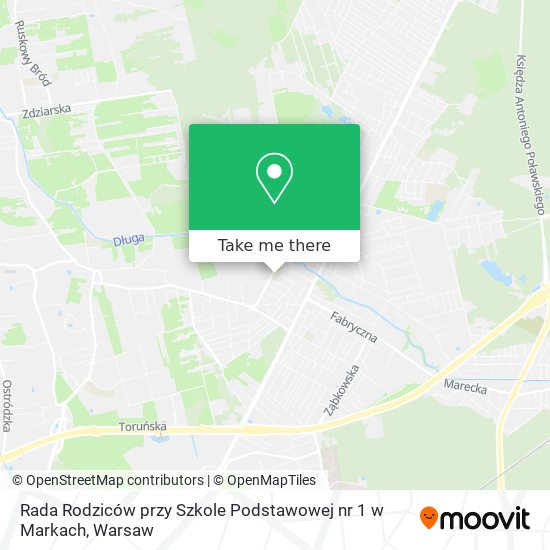 Rada Rodziców przy Szkole Podstawowej nr 1 w Markach map