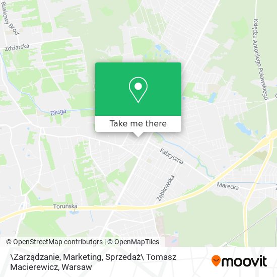 \Zarządzanie, Marketing, Sprzedaż\ Tomasz Macierewicz map