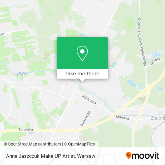 Anna Jaszczuk Make UP Artist map