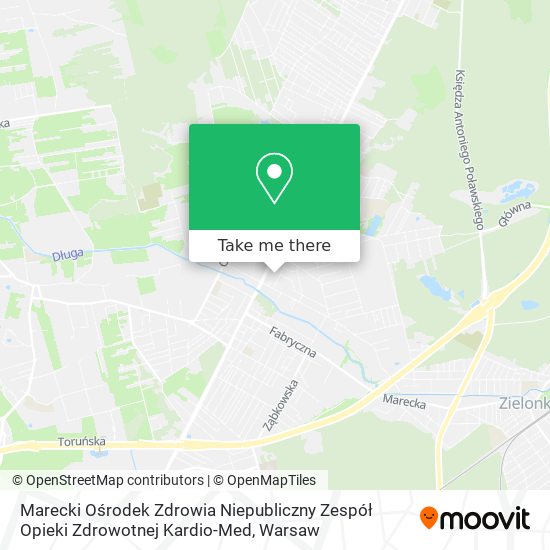 Marecki Ośrodek Zdrowia Niepubliczny Zespół Opieki Zdrowotnej Kardio-Med map