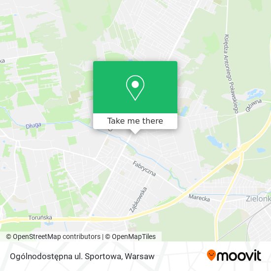 Ogólnodostępna ul. Sportowa map