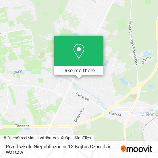 Przedszkole Niepubliczne nr 13 Kajtuś Czarodziej map