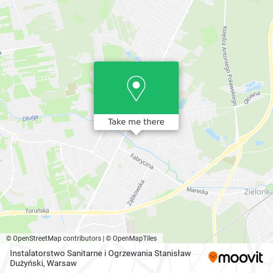 Instalatorstwo Sanitarne i Ogrzewania Stanisław Dużyński map