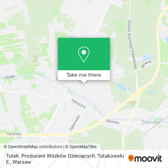 Tutek. Producent Wózków Dziecięcych. Tutakowski E. map