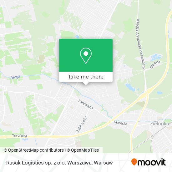 Rusak Logistics sp. z o.o. Warszawa map