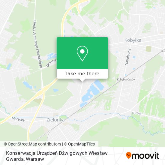 Konserwacja Urządzeń Dźwigowych Wiesław Gwarda map