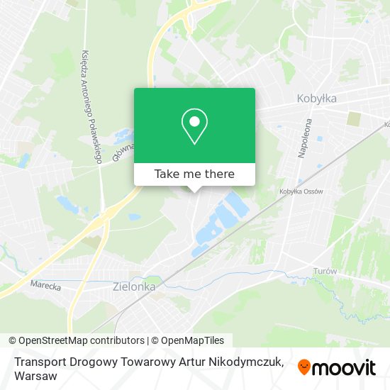 Transport Drogowy Towarowy Artur Nikodymczuk map