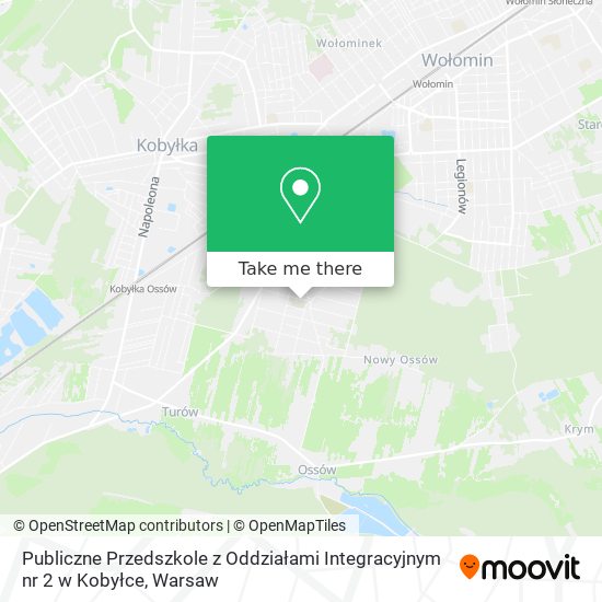 Publiczne Przedszkole z Oddziałami Integracyjnym nr 2 w Kobyłce map