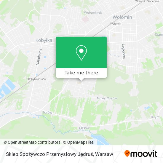 Sklep Spożywczo Przemysłowy Jędruś map