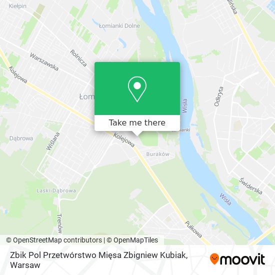 Zbik Pol Przetwórstwo Mięsa Zbigniew Kubiak map