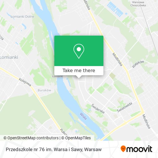 Przedszkole nr 76 im. Warsa i Sawy map