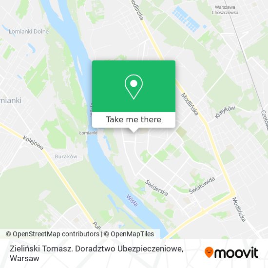 Zieliński Tomasz. Doradztwo Ubezpieczeniowe map