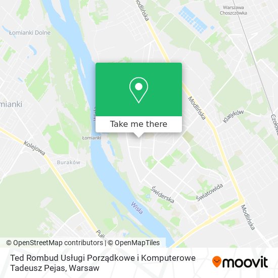 Ted Rombud Usługi Porządkowe i Komputerowe Tadeusz Pejas map