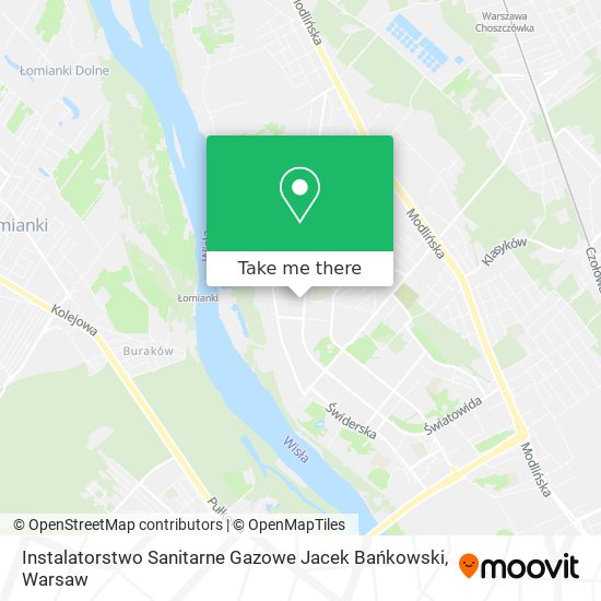 Instalatorstwo Sanitarne Gazowe Jacek Bańkowski map