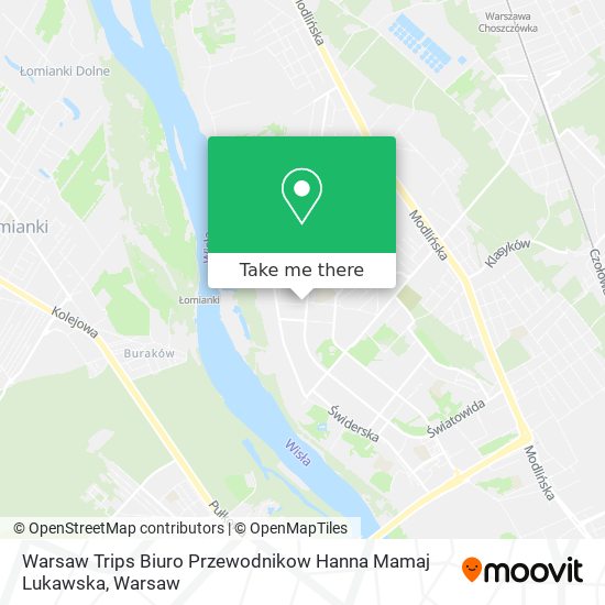 Warsaw Trips Biuro Przewodnikow Hanna Mamaj Lukawska map