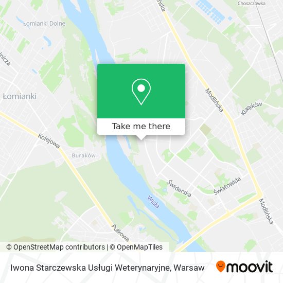 Iwona Starczewska Usługi Weterynaryjne map