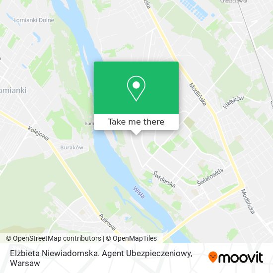 Elżbieta Niewiadomska. Agent Ubezpieczeniowy map