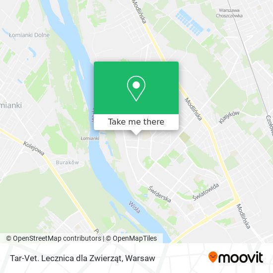 Tar-Vet. Lecznica dla Zwierząt map