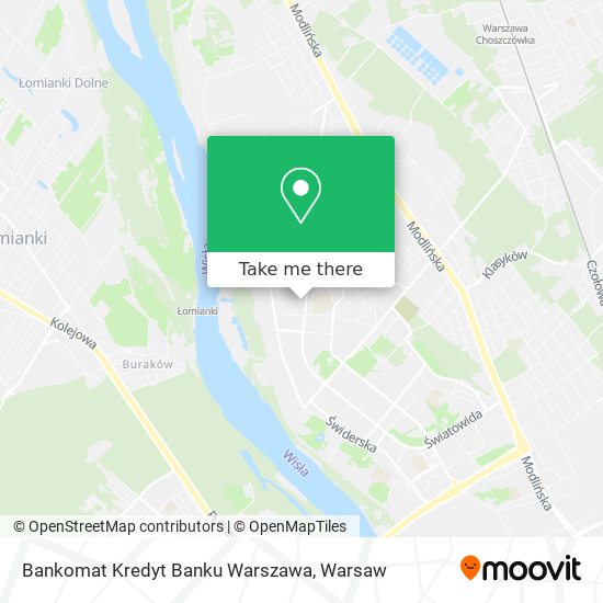 Bankomat Kredyt Banku Warszawa map