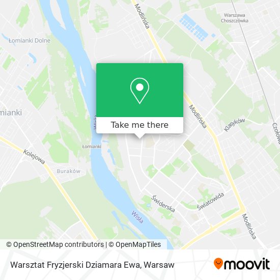 Warsztat Fryzjerski Dziamara Ewa map