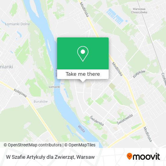 W Szafie Artykuły dla Zwierząt map