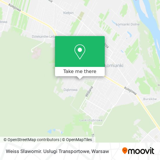 Weiss Sławomir. Usługi Transportowe map