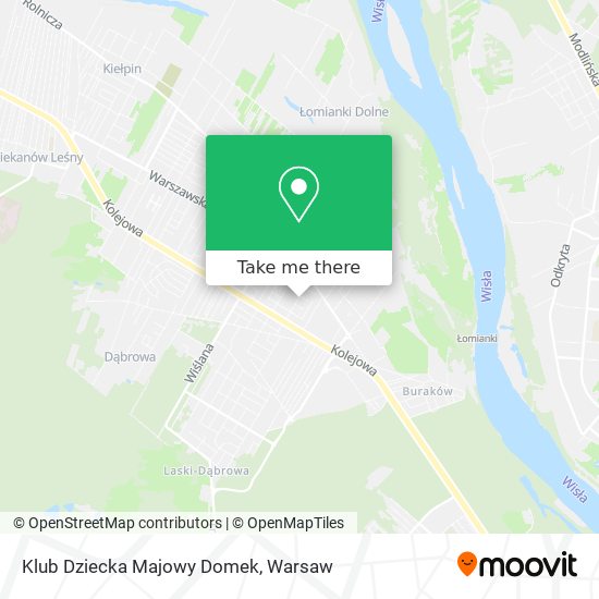 Klub Dziecka Majowy Domek map