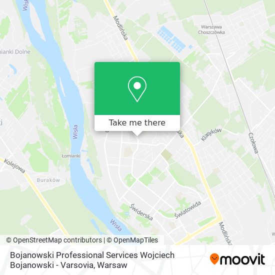 Карта Bojanowski Professional Services Wojciech Bojanowski - Varsovia